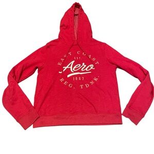 Aeropostale Red Hoodie Size Small GUC